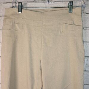 RENUAR WOMENS KHAKI COLOR STRAIGHT LEG PANTS SIZE 2 EUC